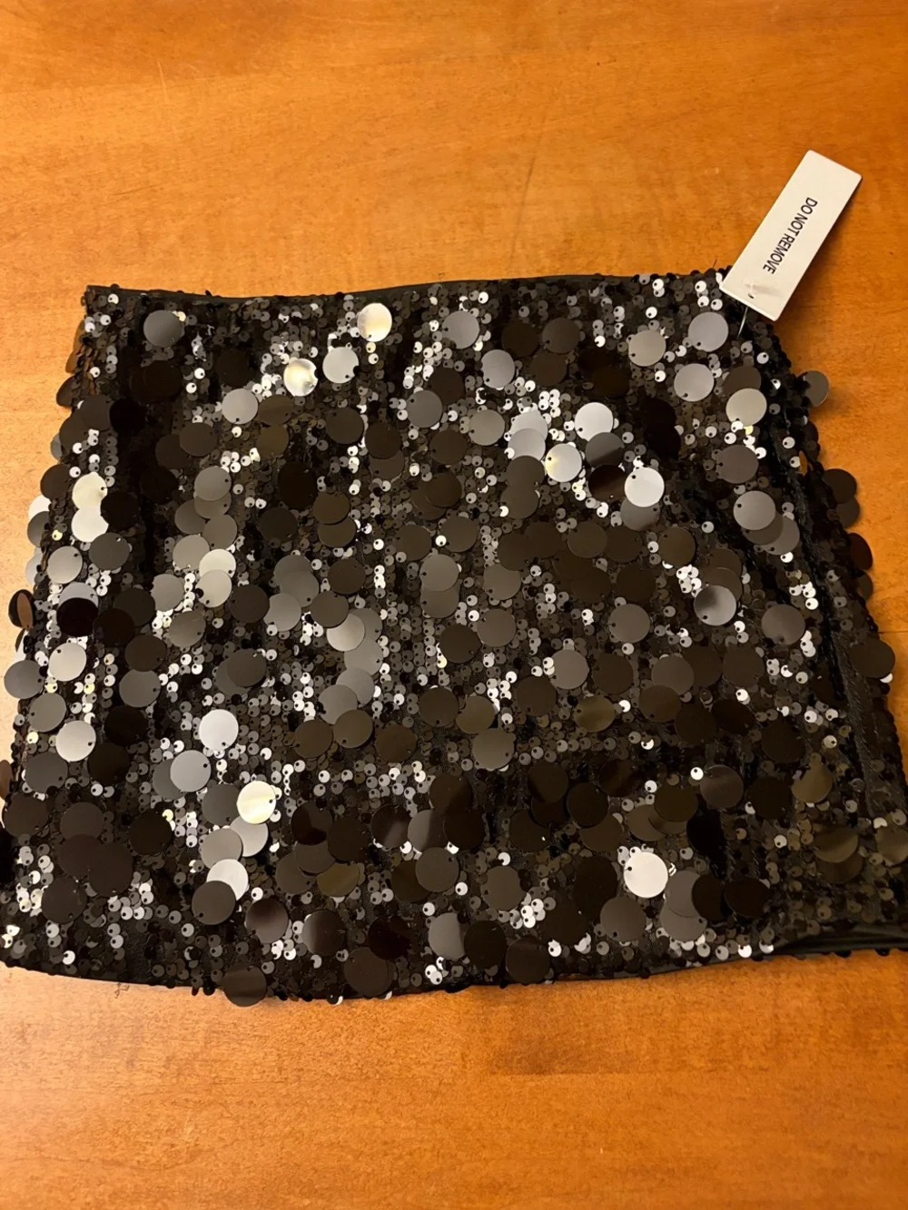 Princess Polly Black Sequin Mini Skirt